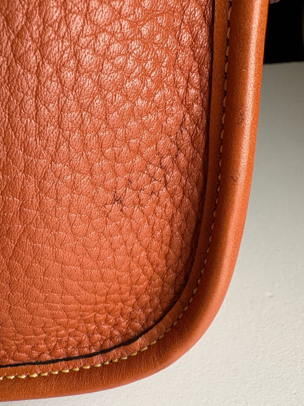 Dooney & Bourke awl British Tan Leather mini Outback Square Crossbody Bag - Picture 11 of 16